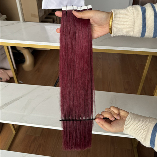 99j Tape in raw human hair one donor cuticle aligned