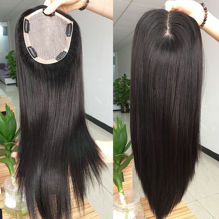 Silk Base Hair Toppers Manufacturer Virgin Remy Human Hair Natural Color Silk Base Top Hair Piece