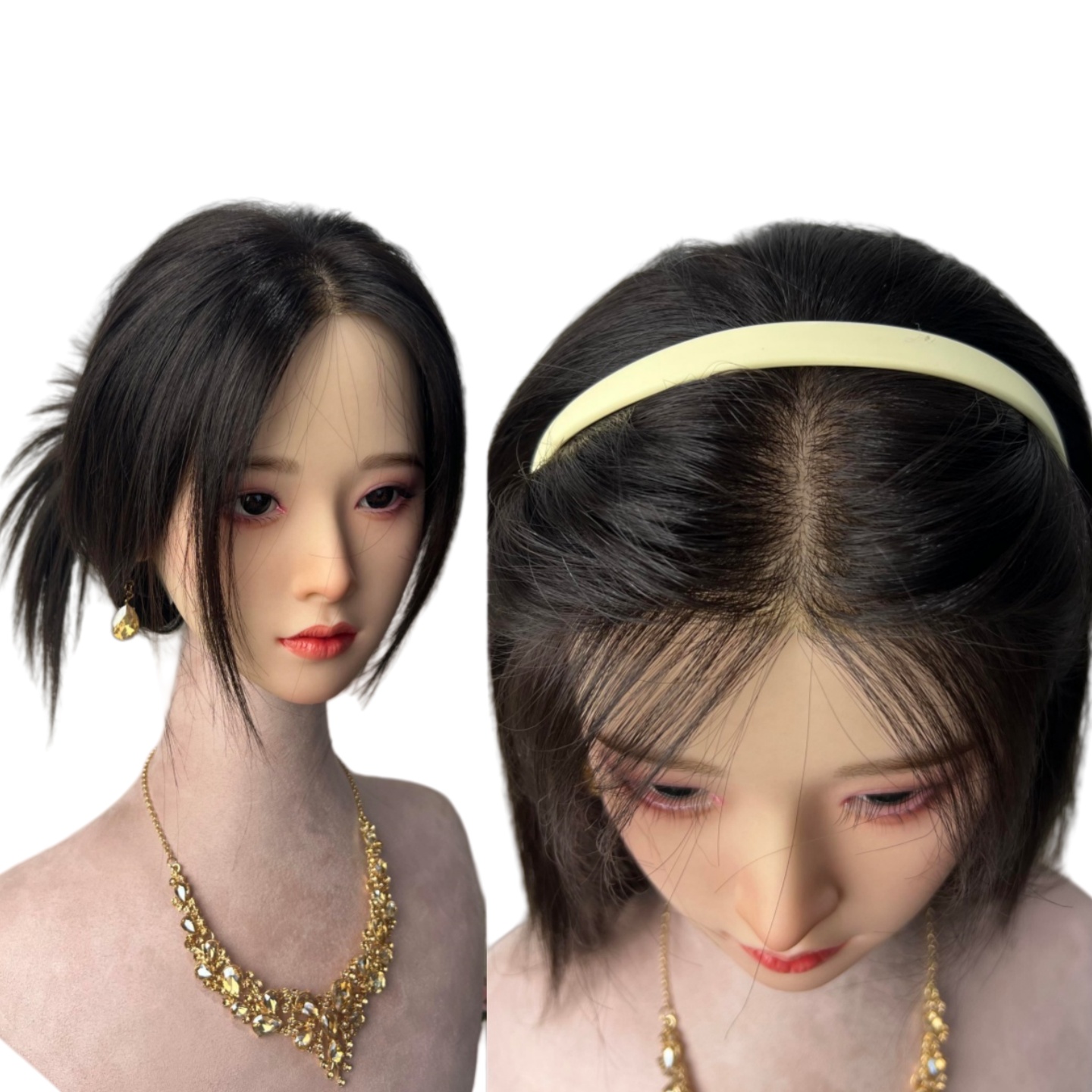 Silk-Based 12x14cm Topper with Free-Part Design Enhance Volume for Thinning Hair-Toupee